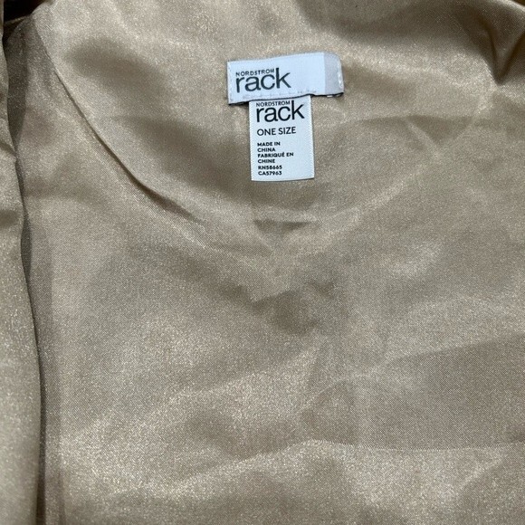 NEW Nordstrom Rack Women Faux Fur Vest Tan One Size - Picture 5 of 6